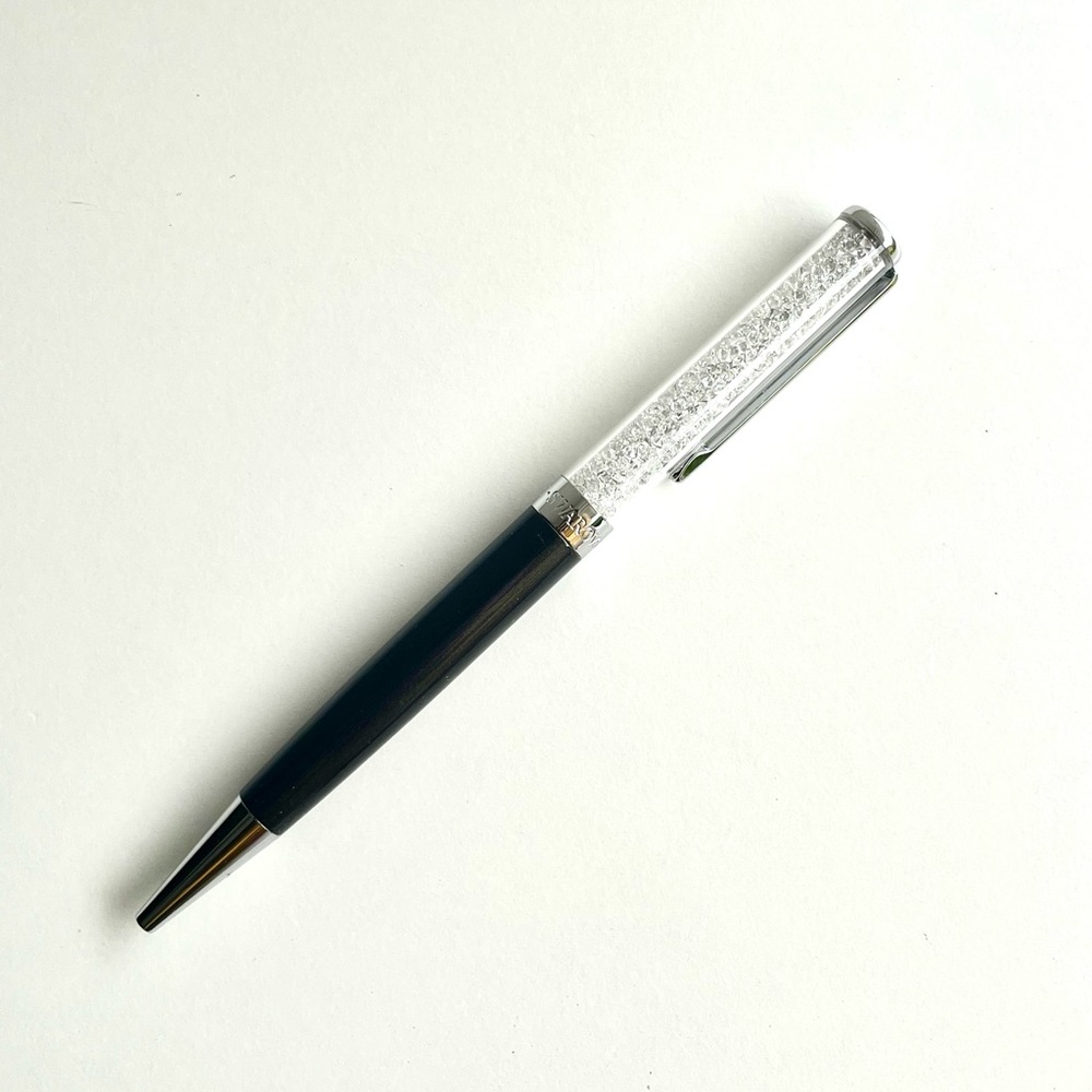 Swarovski BeSwarovski Crystalline Black Ballpoint Pen -Black Ink